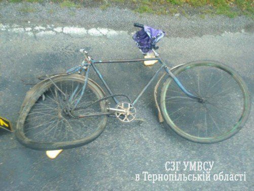 На Тернопільщині «Мерседес-спринтер» збив велосипедиста (ФОТО)