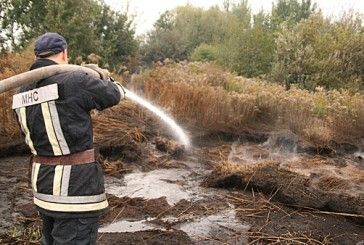 У Лановецькому районі кілька днів горить торф неподалік магістрального газопроводу (ФОТО)