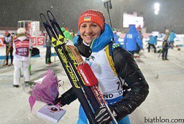 Олена Підгрушна посіла 6 місце на етапі Кубка світу з біатлону в Словенії