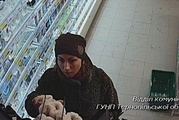 У Тернополі злодійка потрапила на камери спостереження під час злочину (ФОТО)