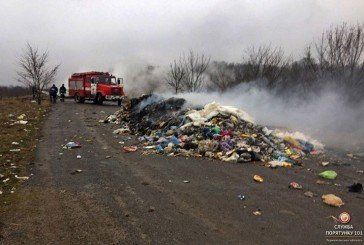 На Теребовлянщині горіло сміттєзвалище (ФОТО)
