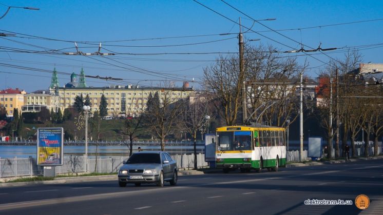 У Тернополі тролейбусний маршрут №3 тимчасово змінив напрям руху