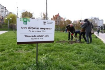 У Тернополі, на алеї «Герої не вмирають», висадили тюльпанові дерева (ФОТО)