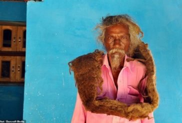 Житель Індії 40 років не стриг і не мив волосся
