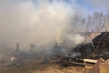 У Заліщицькому районі згоріло 600 тюків соломи (ФОТО)   