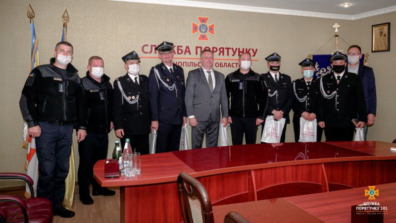 До рятувальників Тернопільщини завітала делегація пожежних-добровольців з Польщі (ФОТО)