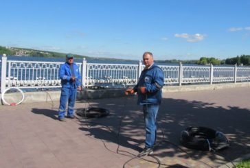 Найдовший фонтан на набережній Тернополя ремонтують і захищають від вандалів