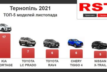 Жителі Тернопільщини у листопаді купили нових авто на $3,2 млн