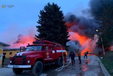 Неподалік Тернополя виникла пожежа на свинокомплексі