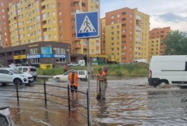 За лічені хвилини в Тернополі випала місячна норма опадів