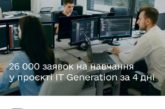 ​​​Українці подали 26 000 заявок на навчання у проєкті ІТ Generation