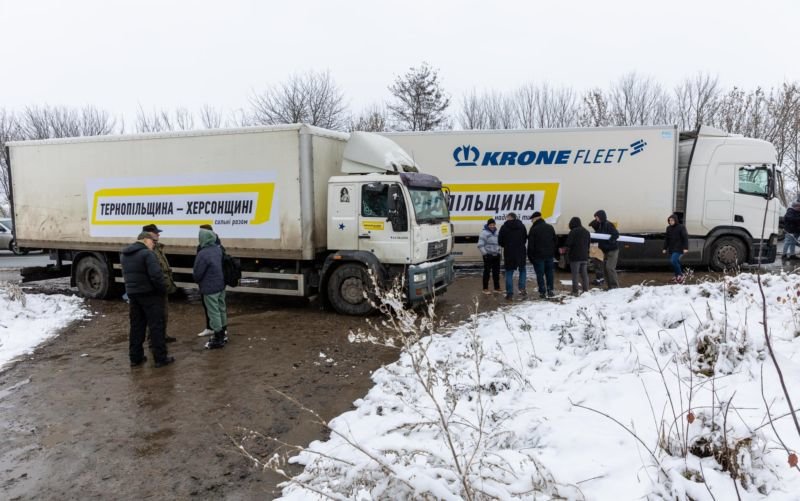 Тернопільщина відправила вісім вантажівок допомоги на Херсонщину