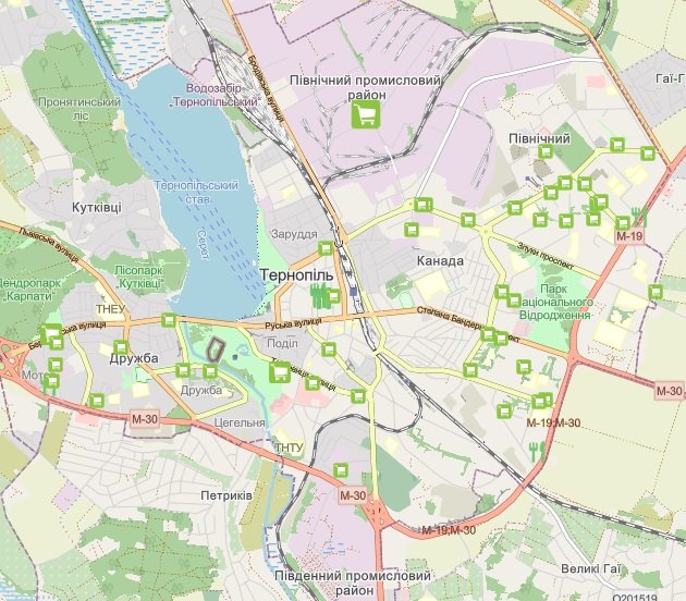 У Тернополі доступна інтерактивна карта закладів торгівлі, які працюють без світла