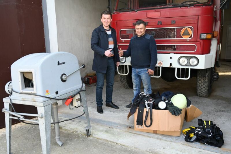 Пожежна команда Лановецької громади на Тернопільщині отримала допомогу з Німеччини