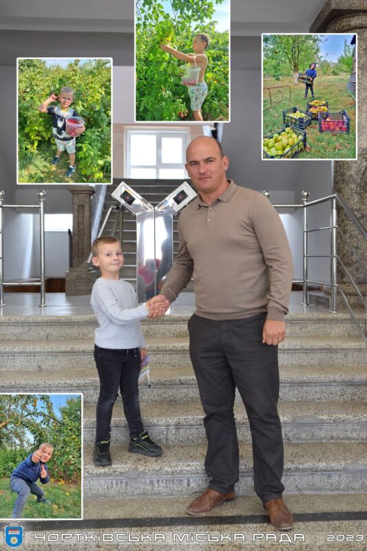 На Тернопільщині 5-річний хлопчик продавав фрукти та ягоди й зібрав кошти на ЗСУ