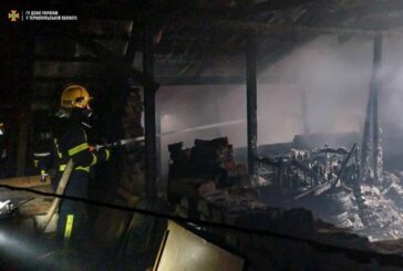 Поблизу Тернополя на Різдво 13 рятувальників гасили пожежу у приватному будинку