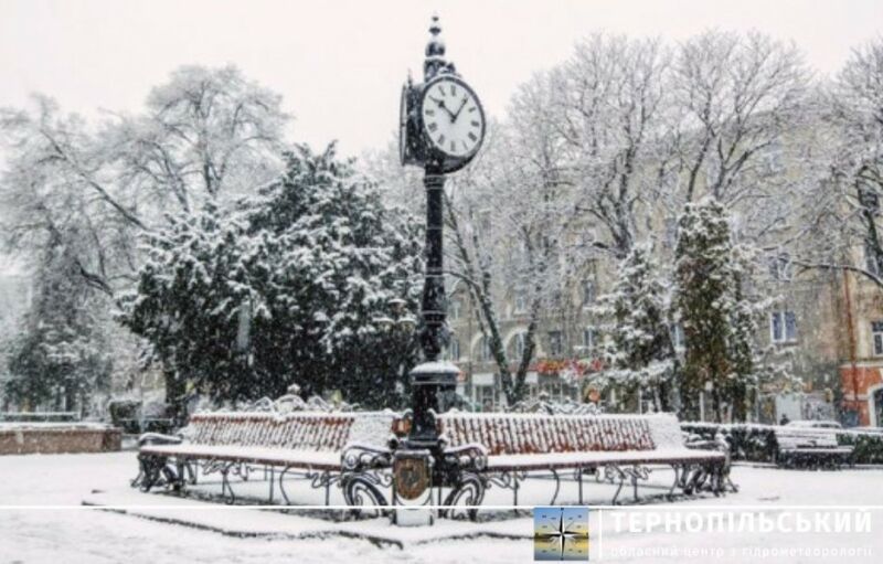 Сьогодні на Тернопільщині трохи сніжитиме