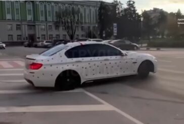 Дрифт BMW у центрі Тернополя: 23-річного порушника вже притягували до відповідальності