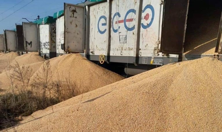 Новий акт вандалізму: у Польщі на залізничній станції висипали 160 тонн українського зерна