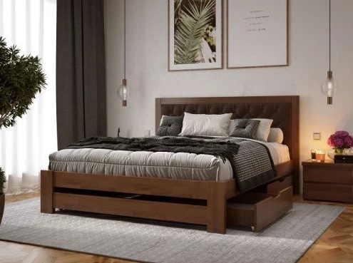 Ліжко з масиву дерева: обираємо найкращий варіант