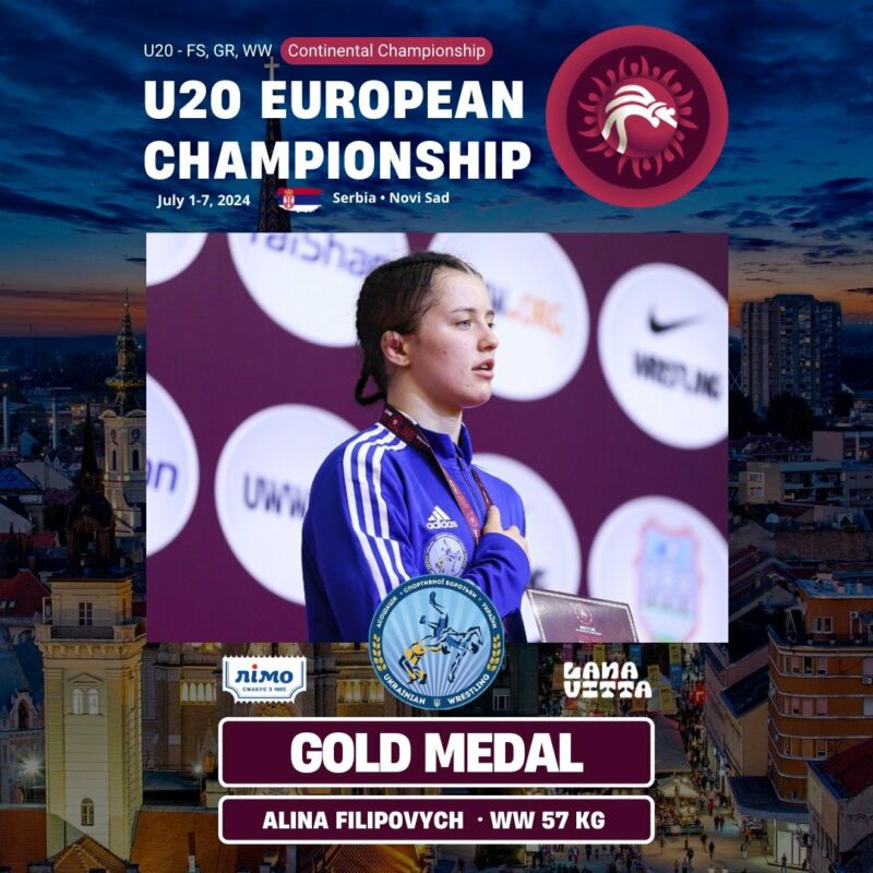 Студентка ЗУНУ Аліна Філіпович – чемпіонка Європи U20