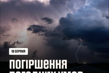 На Тернопільщину насуваються грози з градом