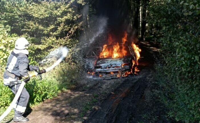 У Тернопільському районі вогонь повністю знищив авто