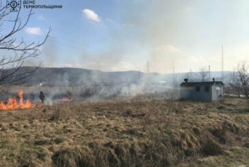 На Кременеччині через підпал сухої трави ледве не вибухнув газ