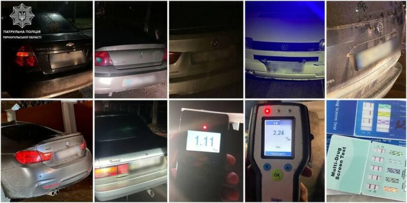 На Тернопільщині у вихідні виявили сім нетверезих водіїв