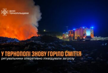 У Тернополі спалахнула пожежа біля житлової забудови – горіло сміття