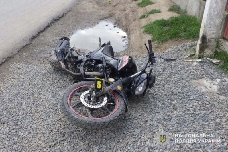 На Тернопільщині знову травмувався неповнолітній мотоцикліст