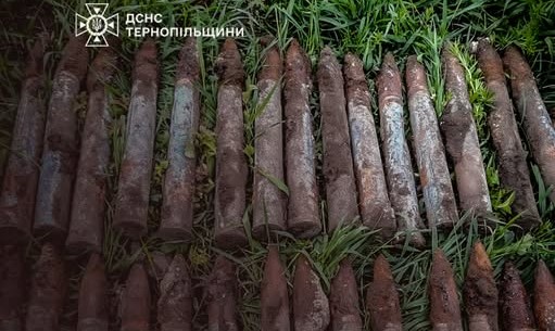 На новобудові у Тернополі натрапили на 30 артснарядів