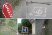 Хто вночі знищив десять дорожніх знаків у Кременці?